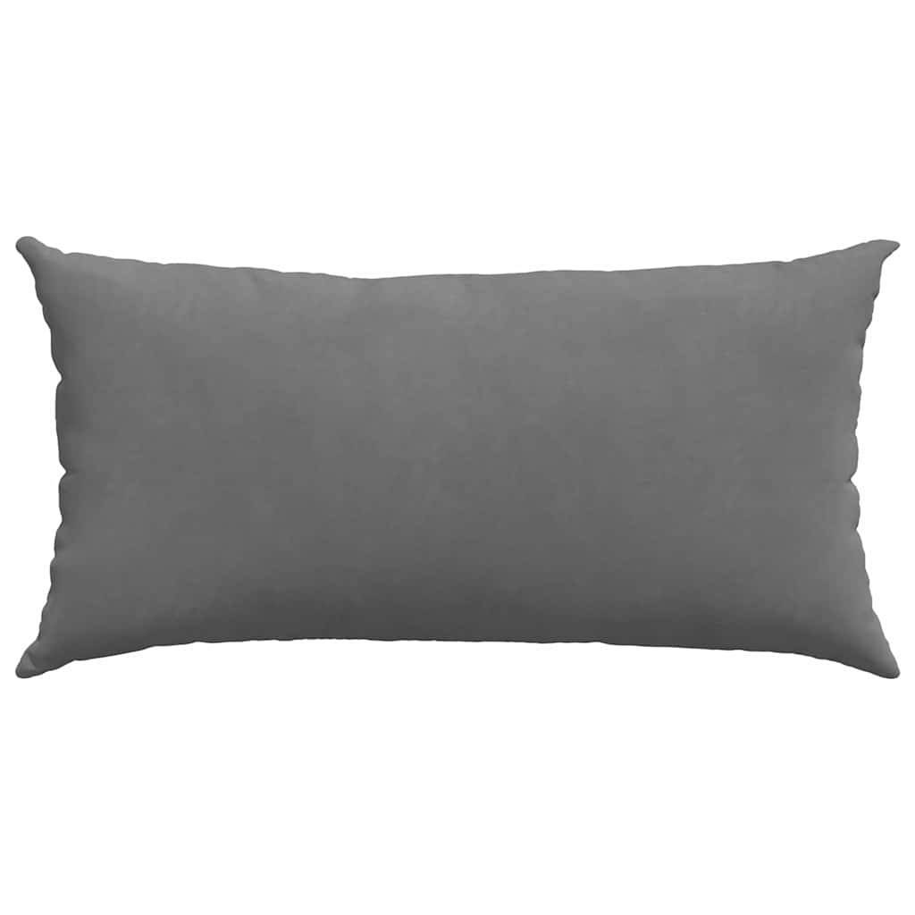 Sofa Pillows 2 pcs Dark Grey 80 x 40 cm Fabric